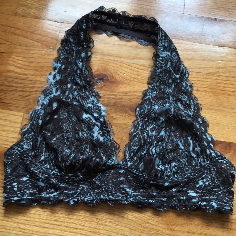 NWOT Free People intimately halter lace bralette